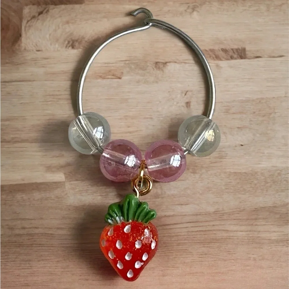 🍄Fruity Wine Glass Charms